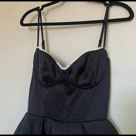 HOUSE OF CB MADEMOISELLE BLACK TULLE DRESS MEDIUM - Picture 3 of 14